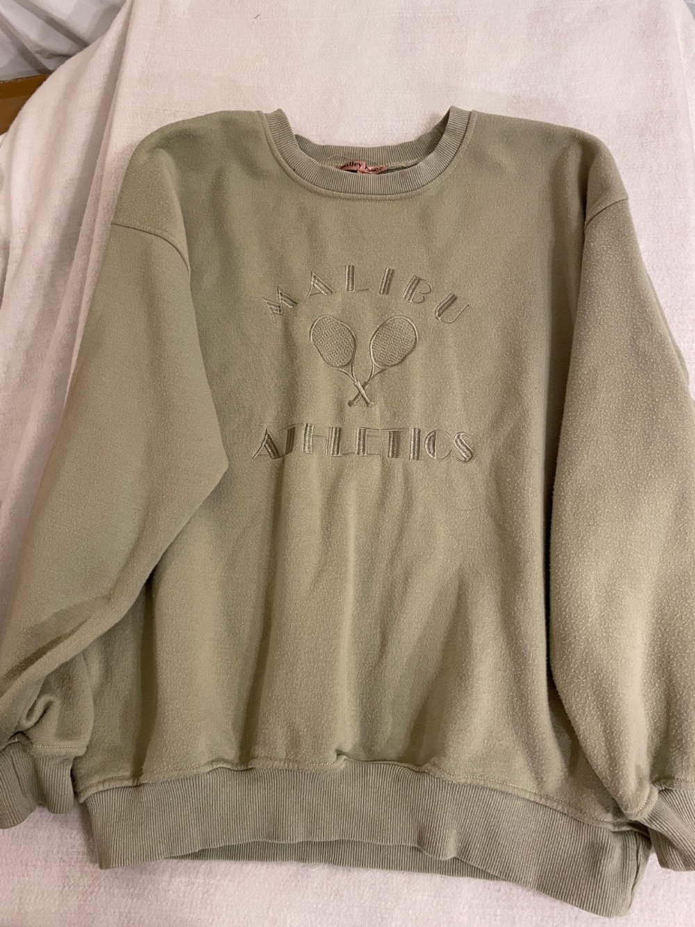 Malibu Athletics Sage Green Crew Sweatshirt